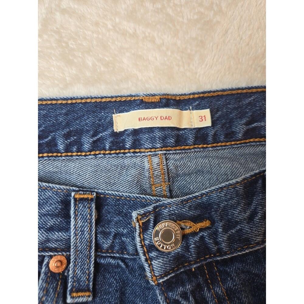 Levis Premium Baggy Dad Jeans Size 31 Wide Leg Denim 31x30